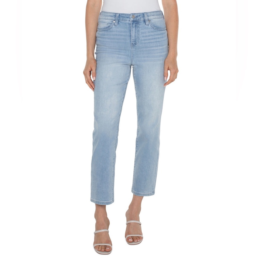 Liverpool Women's Light Wash Straight Leg Jeans